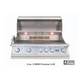 Lion Commercial Q 8 3/4-Foot BBQ Island With Gas Grill, Side Burner, Sink & Refrigerator