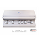 Lion Commercial Q 8 3/4-Foot BBQ Island With Gas Grill, Side Burner, Sink & Refrigerator