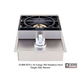 Lion Commercial Q 8 3/4-Foot BBQ Island With Gas Grill, Side Burner, Sink & Refrigerator