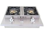 Lion Premium Grills 26-Inch Stainless Steel Drop In Gas Double Side Burner (NG) - L1634