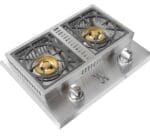 Lion Premium Grills 26-Inch Stainless Steel Drop In Gas Double Side Burner (NG) - L1634
