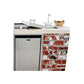 Lion Premium Q 8-Foot BBQ Island With Gas Grill, Side Burner, Sink & Refrigerator
