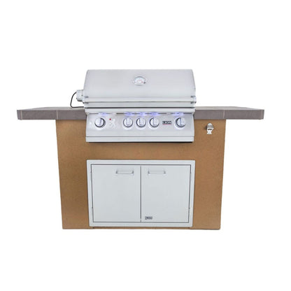 Lion Prominent Q 6-Foot BBQ Island With Gas Grill