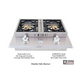 Lion Quality Q 8-Foot BBQ Island With Gas Grill, Side Burner & Refrigerator