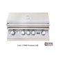 Lion Quality Q 8-Foot BBQ Island With Gas Grill, Side Burner & Refrigerator