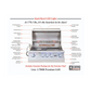 Lion Quality Q 8-Foot BBQ Island With Gas Grill, Side Burner & Refrigerator
