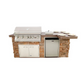 Lion Quality Q 8-Foot BBQ Island With Gas Grill, Side Burner & Refrigerator