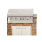 Lion Quality Q 8-Foot BBQ Island With Gas Grill, Side Burner & Refrigerator