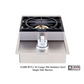 Lion Quality Q 8-Foot BBQ Island With Gas Grill, Side Burner & Refrigerator