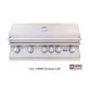 Lion Resort Q 8-Foot BBQ Island With Gas Grill, Side Burner, Sink & Refrigerator