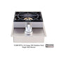 Lion Resort Q 8-Foot BBQ Island With Gas Grill, Side Burner, Sink & Refrigerator