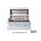 Lion Sensational Q 7-Foot BBQ Island With Gas Grill, Side Burner & Refrigerator