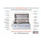 Lion Sensational Q 7-Foot BBQ Island With Gas Grill, Side Burner & Refrigerator