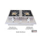 Lion Sensational Q 7-Foot BBQ Island With Gas Grill, Side Burner & Refrigerator