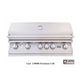 Lion Sensational Q 7-Foot BBQ Island With Gas Grill, Side Burner & Refrigerator