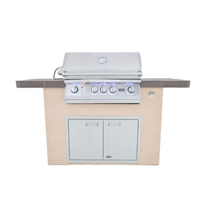 Lion Superior Q 6-Foot BBQ Island With Gas Grill