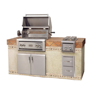 Luxor 30" Built In Natural Gas Grill w/ Smoker Box & 2 IR Burners AHT-30-BI-NG