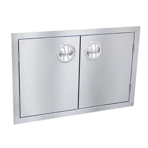 Luxor 30" Stainless Steel Double Door Slimline Series AHT-ADB-30