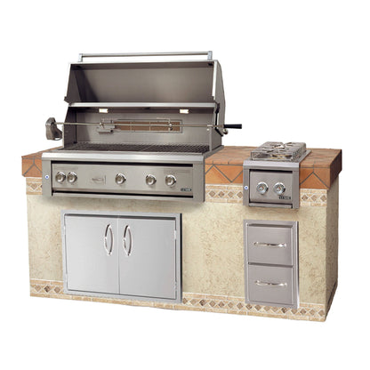 Luxor 42" Built In Liquid Propane Gas Grill w/ Smoker Box & 3 IR Burners AHT-42-BI-LP