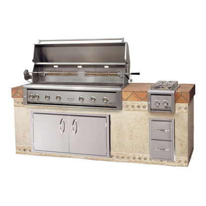 Luxor 54" Built In Liquid Propane Gas Grill w/ Smoker Box & 4 Conventional Burners AHT-54CV-BI-LP