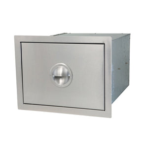 Luxor Stainless Steel Single Double Height Drawer w/ Roller Tracks Slimline Series AHT-B1D-DH
