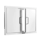 PCM 25-Inch Stainless Steel Double Access Door - BBQ-260-AD25 + BBQ-350H