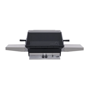 PGS A40 Cast Aluminum Gas Grill On Black Patio Base