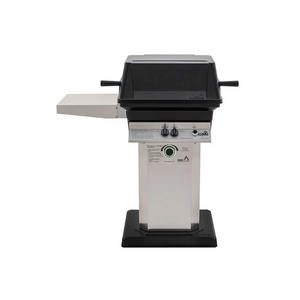 PGS T-Series T30 Commercial Cast Aluminum Gas Grill With Timer On Stainless Steel Patio Base