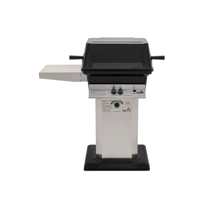 PGS T-Series T30 Commercial Cast Aluminum Gas Grill With Timer On Stainless Steel Patio Base