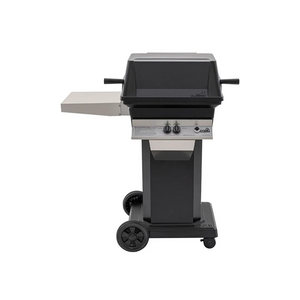 PGS A30 Cast Aluminum Gas Grill On Black Portable Pedestal Base