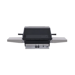 PGS A40 Cast Aluminum Gas Grill On Stainless Steel Portable Pedestal Base