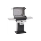 PGS T-Series T40 Commercial Cast Aluminum Gas Grill With Timer On Black Patio Base