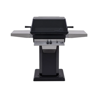 PGS A40 Cast Aluminum Gas Grill On Black Patio Base