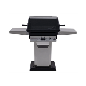 PGS A40 Cast Aluminum Gas Grill On Stainless Steel Patio Base