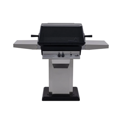 PGS A40 Cast Aluminum Gas Grill On Stainless Steel Patio Base