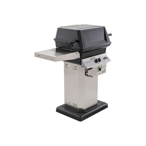 PGS T-Series T30 Commercial Cast Aluminum Gas Grill With Timer On Stainless Steel Patio Base