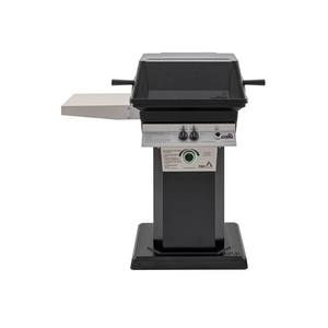 PGS T-Series T30 Commercial Cast Aluminum Gas Grill With Timer On Black Patio Base