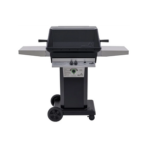 PGS T-Series T40 Commercial Cast Aluminum Gas Grill With Timer On Black Portable Pedestal Base