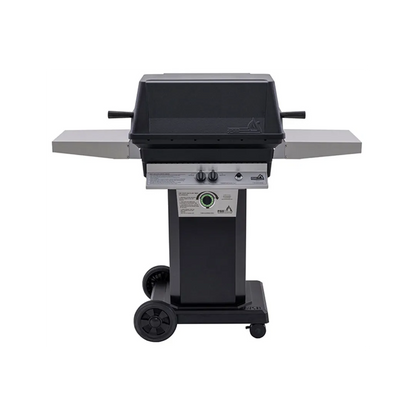 PGS T-Series T40 Commercial Cast Aluminum Gas Grill With Timer On Black Portable Pedestal Base