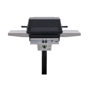 PGS T-Series T40 Commercial Cast Aluminum Gas Grill With Timer On In-Ground Post