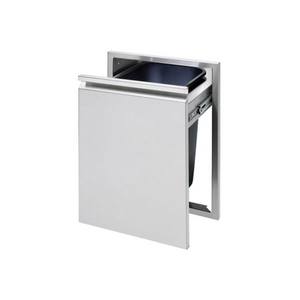 Twin Eagles 18-Inch Roll-Out Stainless Steel Trash Bin