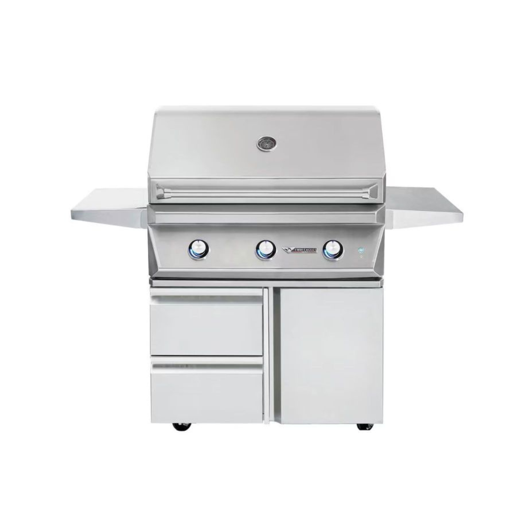 Twin Eagles 36-Inch 3-Burner Gas Grill On Deluxe Cart