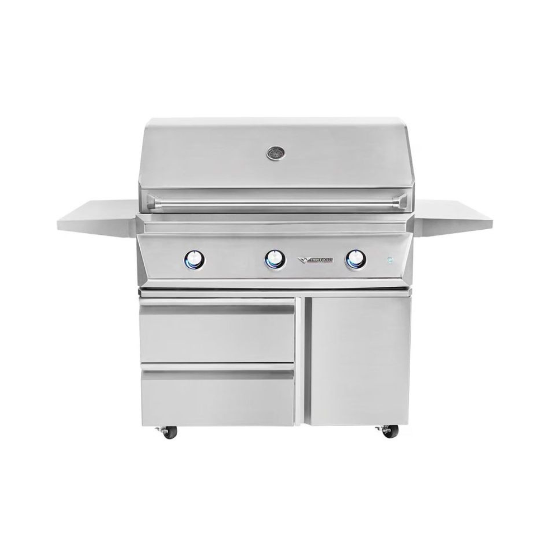 Twin Eagles 42-Inch 3-Burner Gas Grill On Deluxe Cart