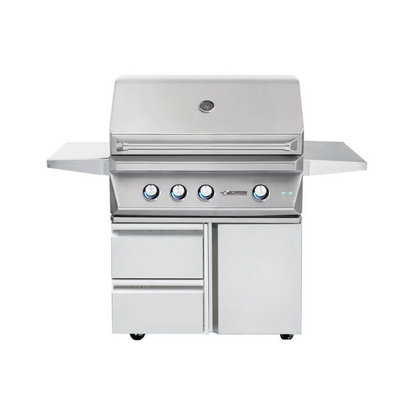 Twin Eagles 36-Inch 3-Burner Gas Grill with Infrared Rotisserie Burner On Deluxe Cart