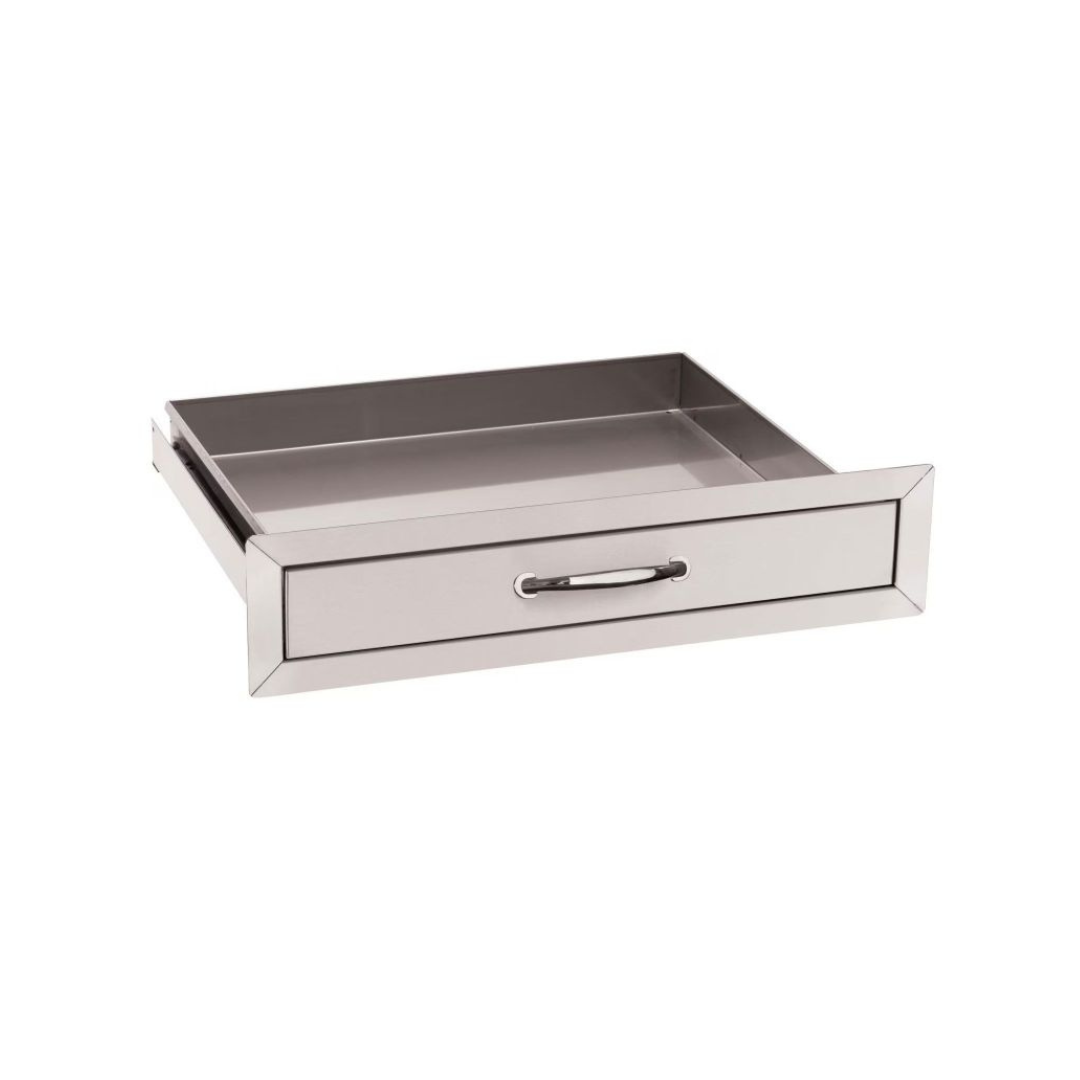American Made Grills 24-Inch Stainless Steel Flush Mount Single Utility Drawer