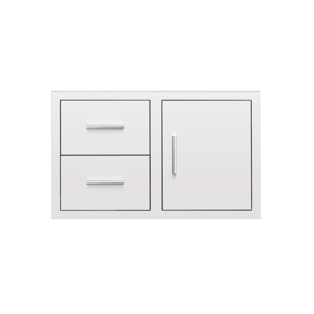 American Made Grills 36-Inch Stainless Steel 2-Drawer and Access Door Combo with Hidden Hinge