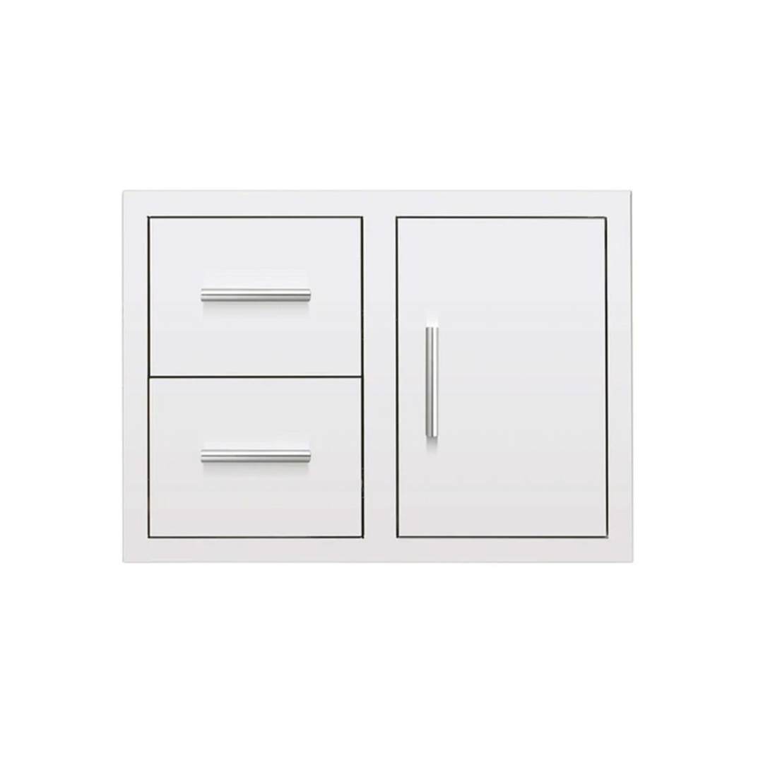 American Made Grills 33-Inch Stainless Steel 2-Drawer & Access Door Combo with Hidden Hinge