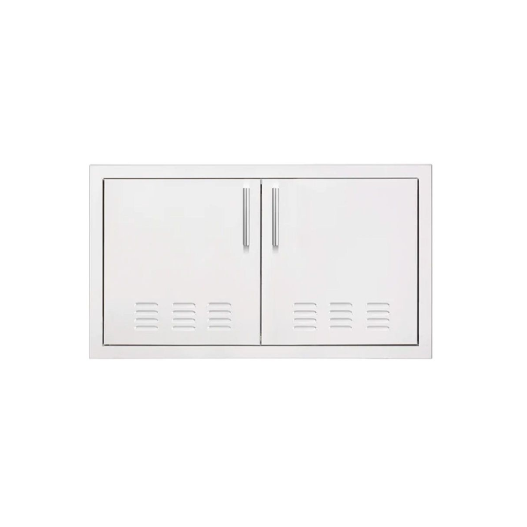 American Made Grills 33-Inch Stainless Steel Vented Double Access Door with Hidden Hinge