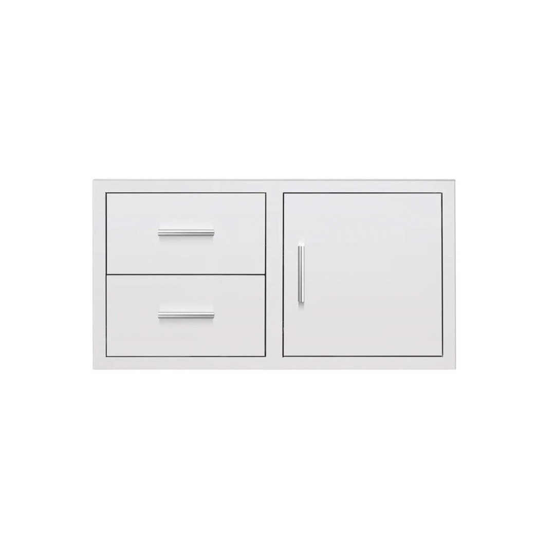 American Made Grills 42-Inch Stainless Steel 2-Drawer and Access Door Combo with Hidden Hinge