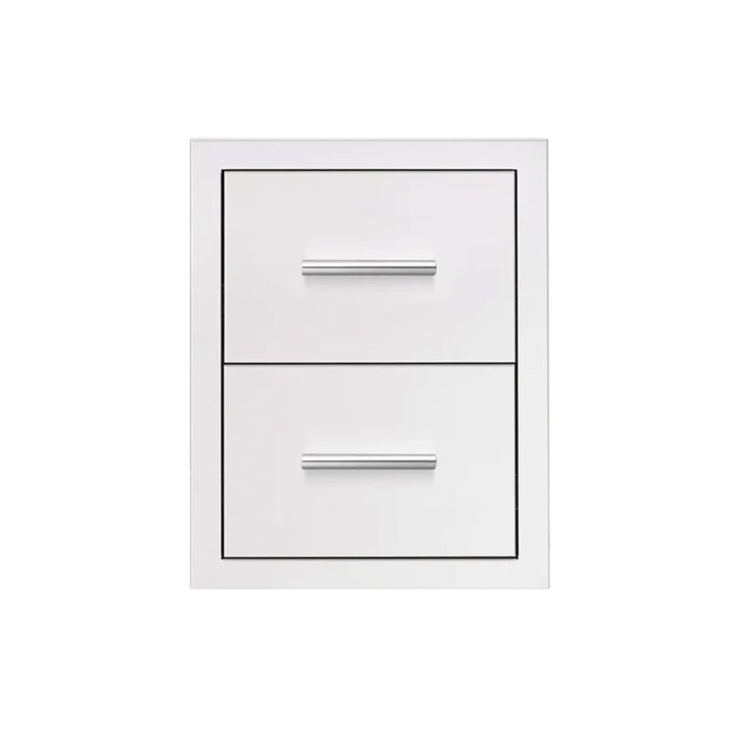 American Made Grills 17-Inch Stainless Steel Flush Mount Double Access Drawer